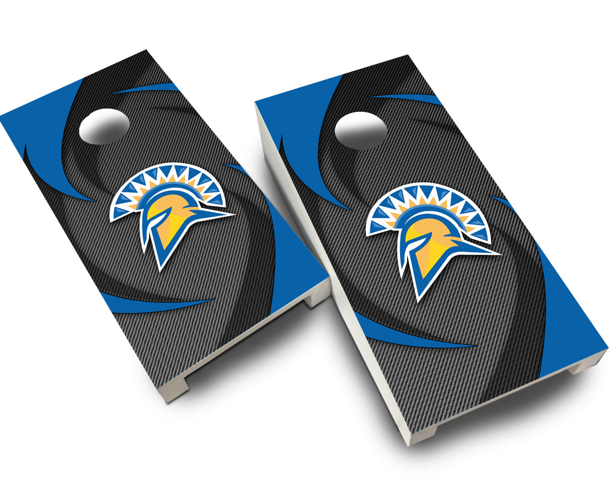 "San Jose State Swoosh" Tabletop Cornhole Boards