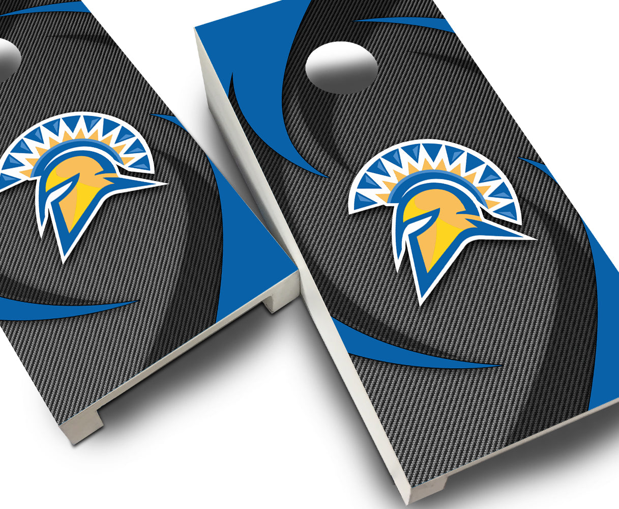 "San Jose State Swoosh" Tabletop Cornhole Boards