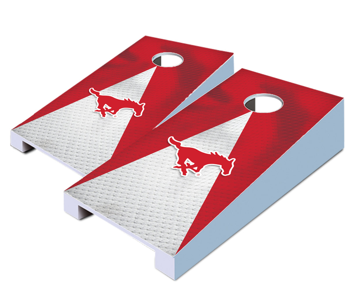 "Southern Methodist Jersey" Tabletop Cornhole Boards