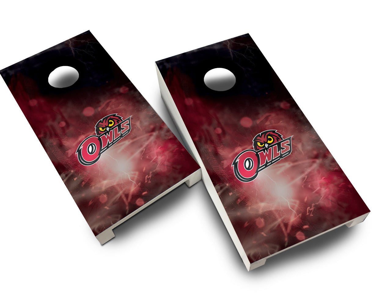 "Temple Smoke" Tabletop Cornhole Boards