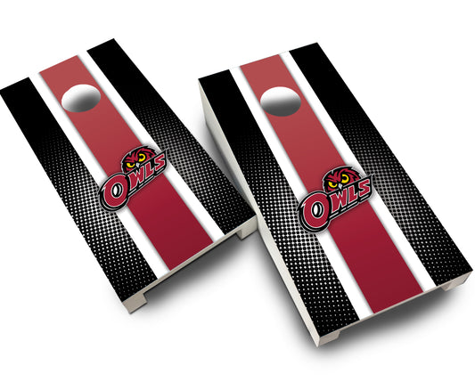 "Temple Striped" Tabletop Cornhole Boards