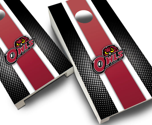 "Temple Striped" Tabletop Cornhole Boards