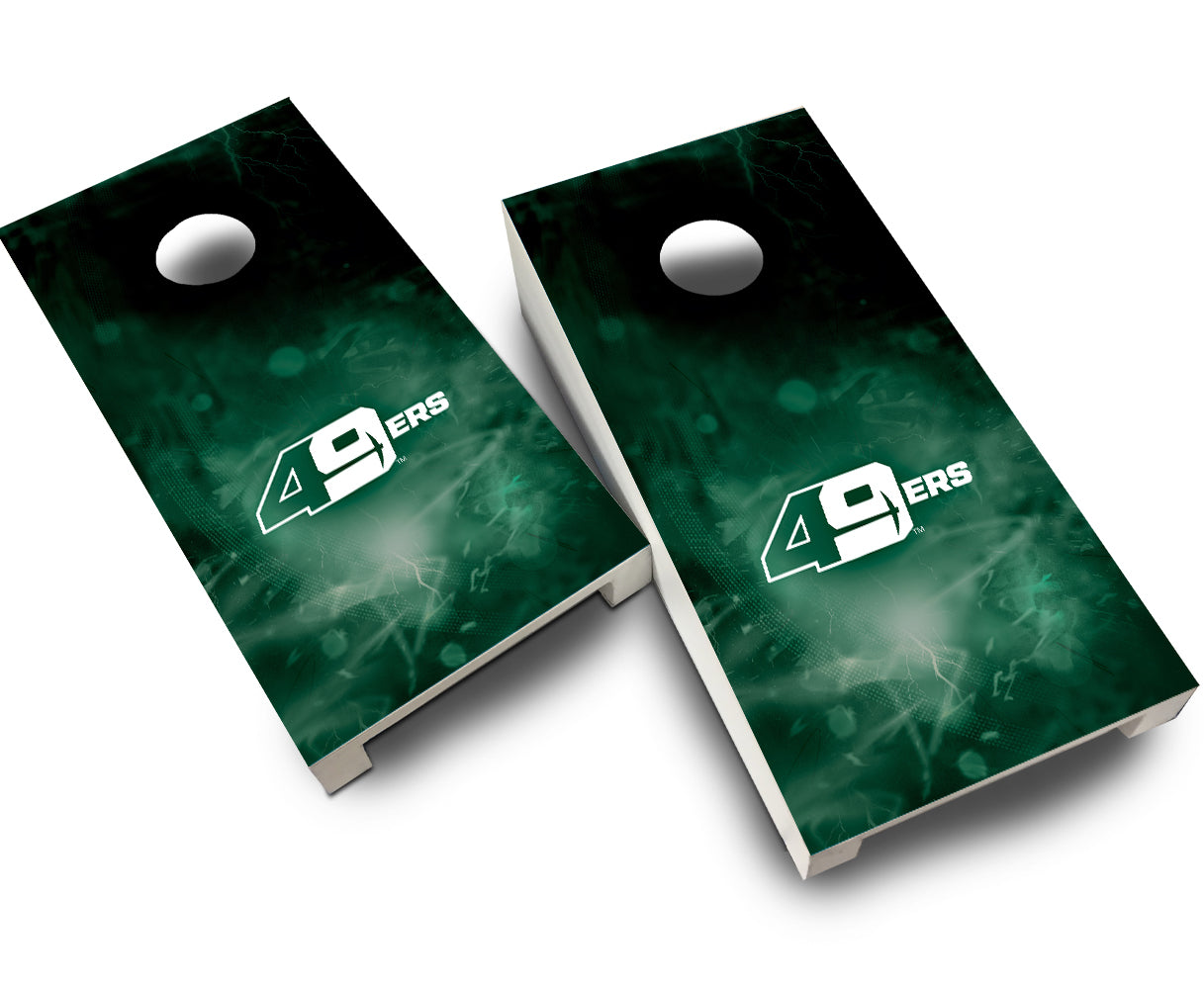 "UNC Charlotte Smoke" Tabletop Cornhole Boards