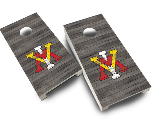 "VMI Distressed" Tabletop Cornhole Boards