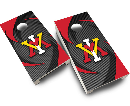 "VMI Swoosh" Tabletop Cornhole Boards