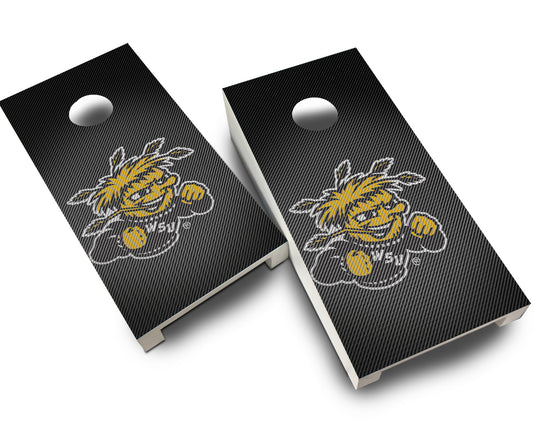 "Wichita State Slanted" Tabletop Cornhole Boards