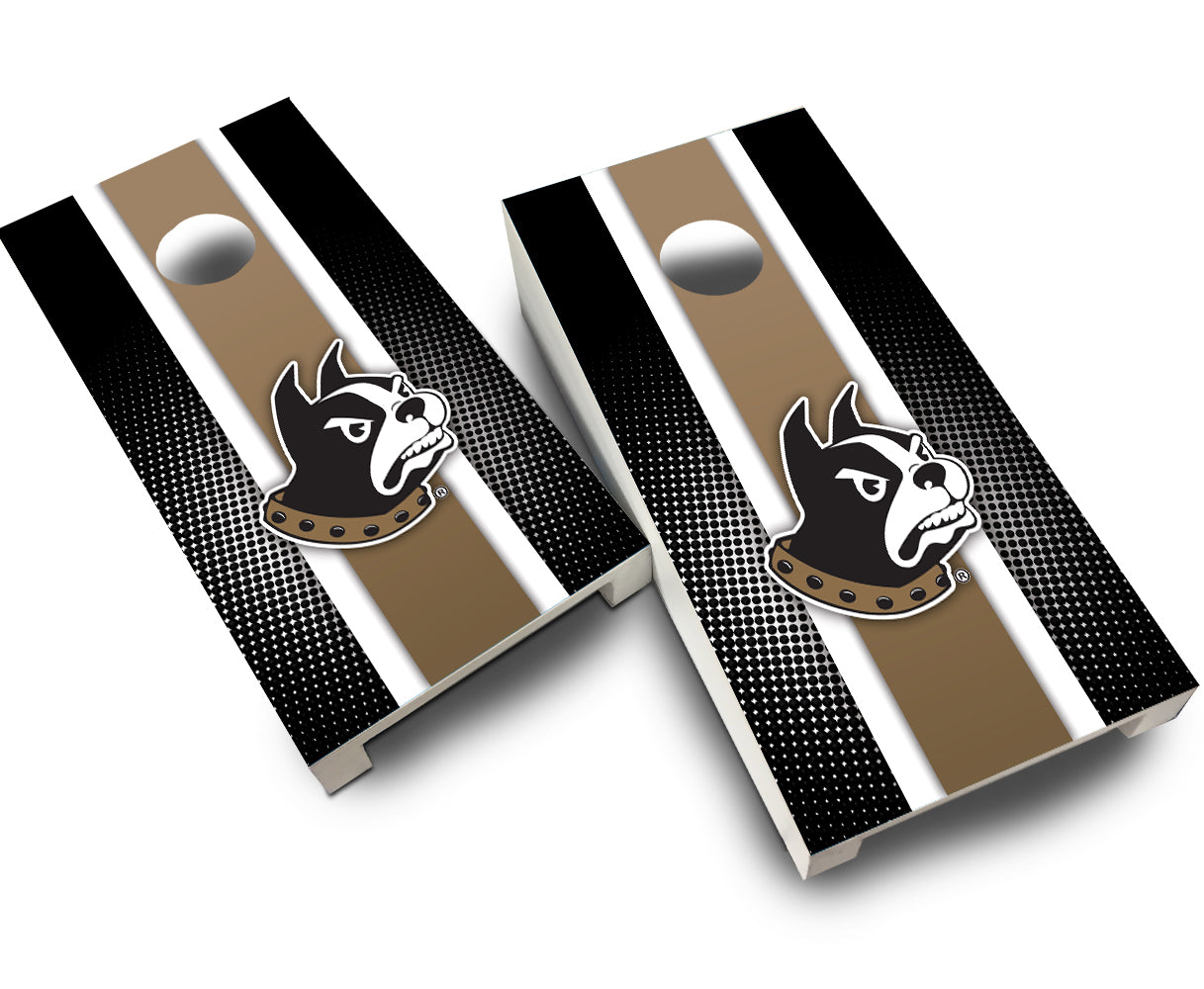 "Wofford Striped" Tabletop Cornhole Boards