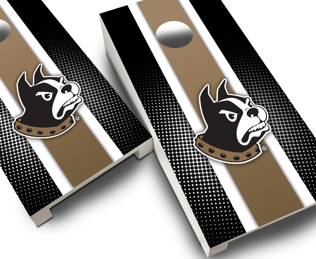 "Wofford Striped" Tabletop Cornhole Boards