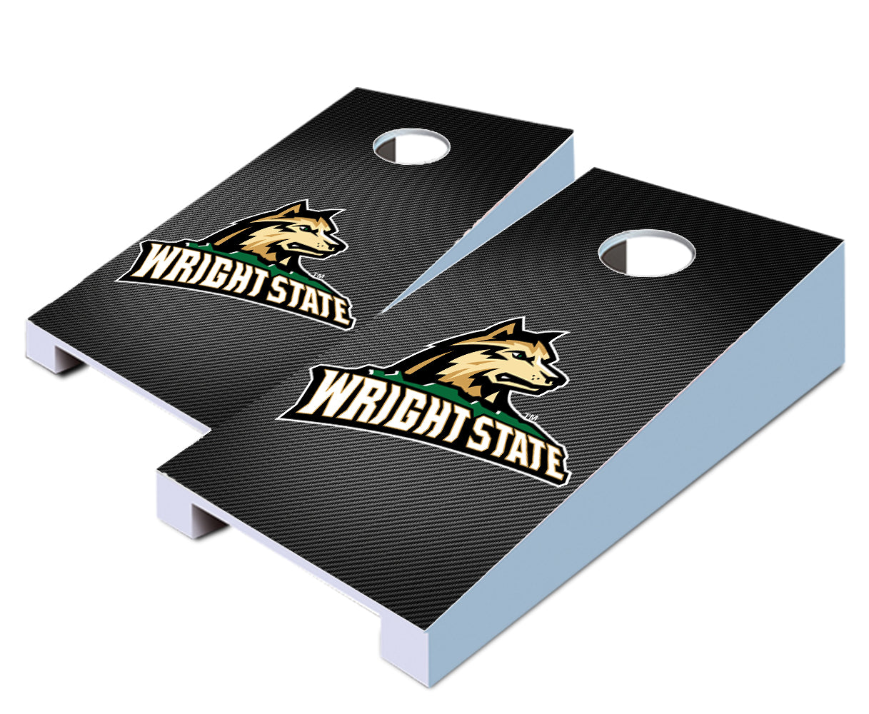 "Wright State Slanted" Tabletop Cornhole Boards
