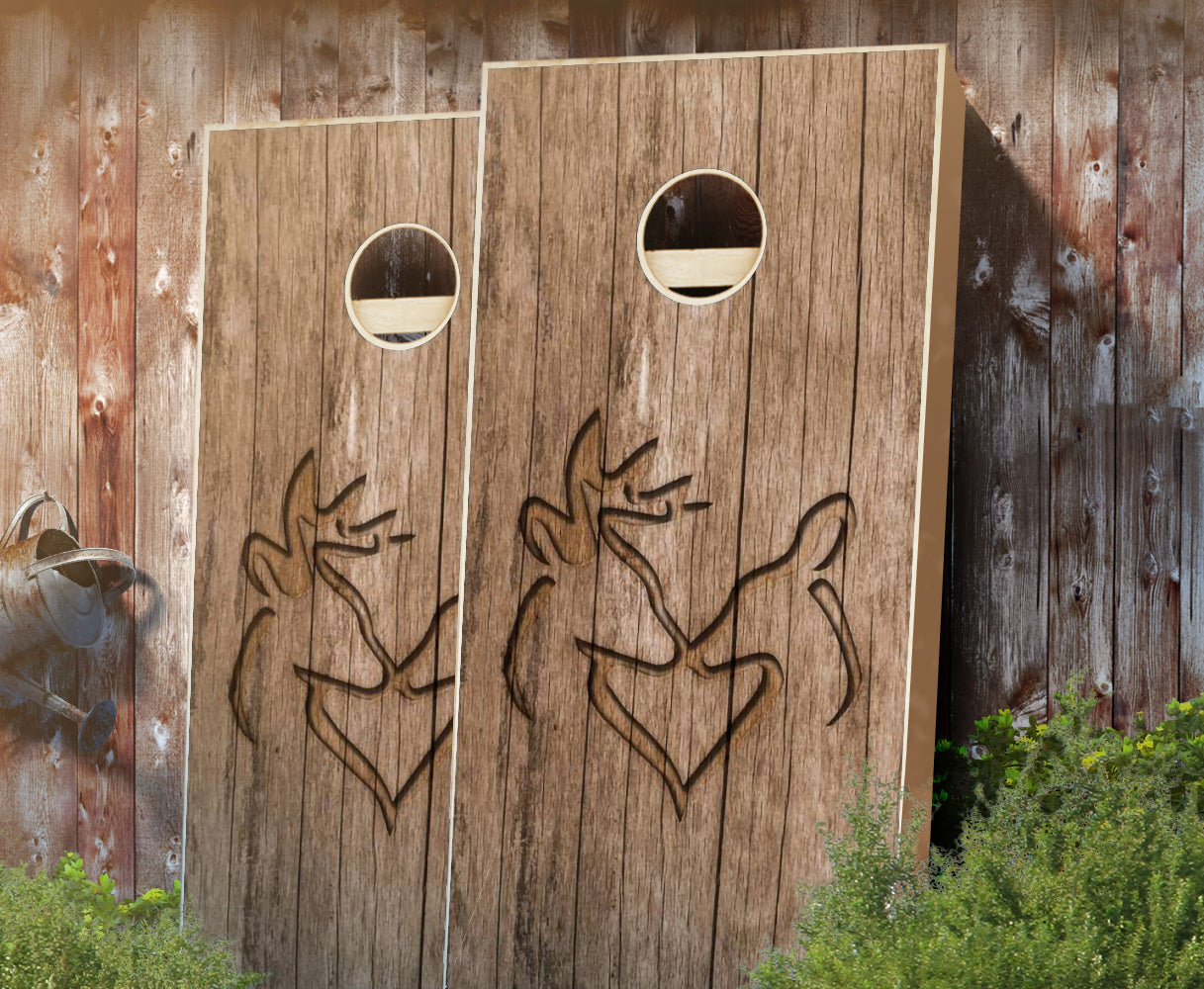 "Deer Heart" Cornhole Boards