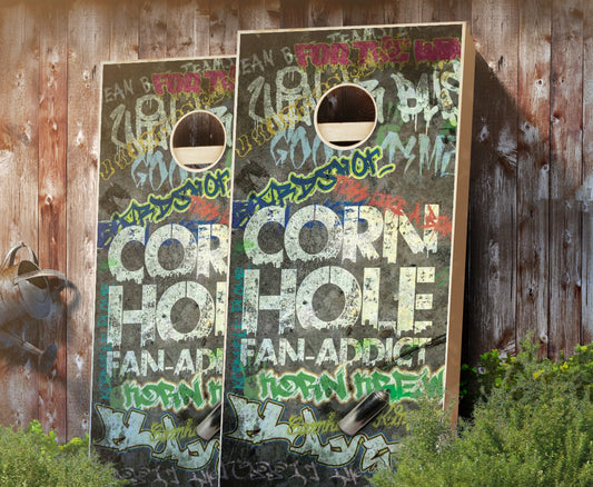 "Fan Addict" Cornhole Boards