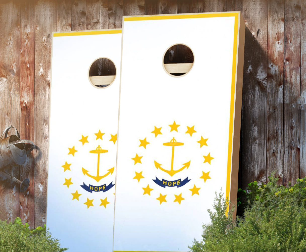 "Rhode Island Flag" Cornhole Boards