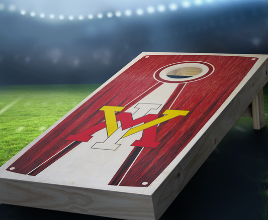 "VMI Stained Pyramid" Cornhole Boards