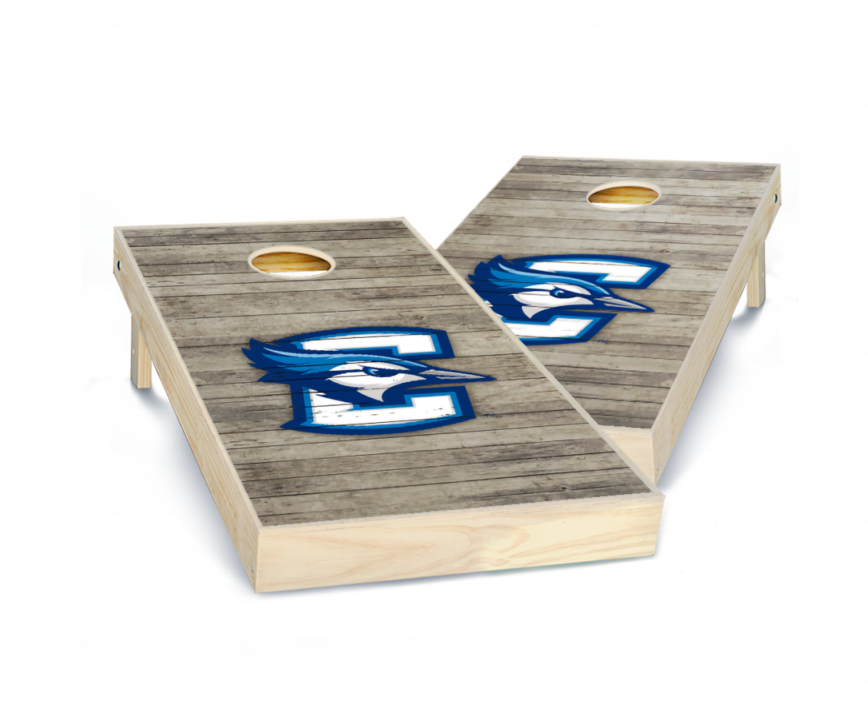 "Creighton Distressed" Cornhole Boards