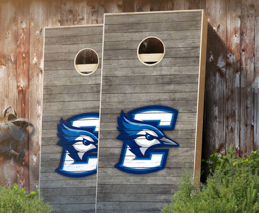 "Creighton Distressed" Cornhole Boards