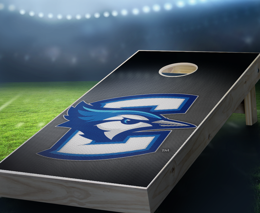 "Creighton Slanted" Cornhole Boards