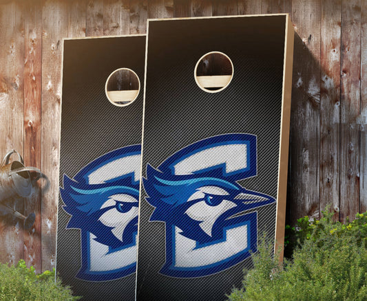 "Creighton Slanted" Cornhole Boards