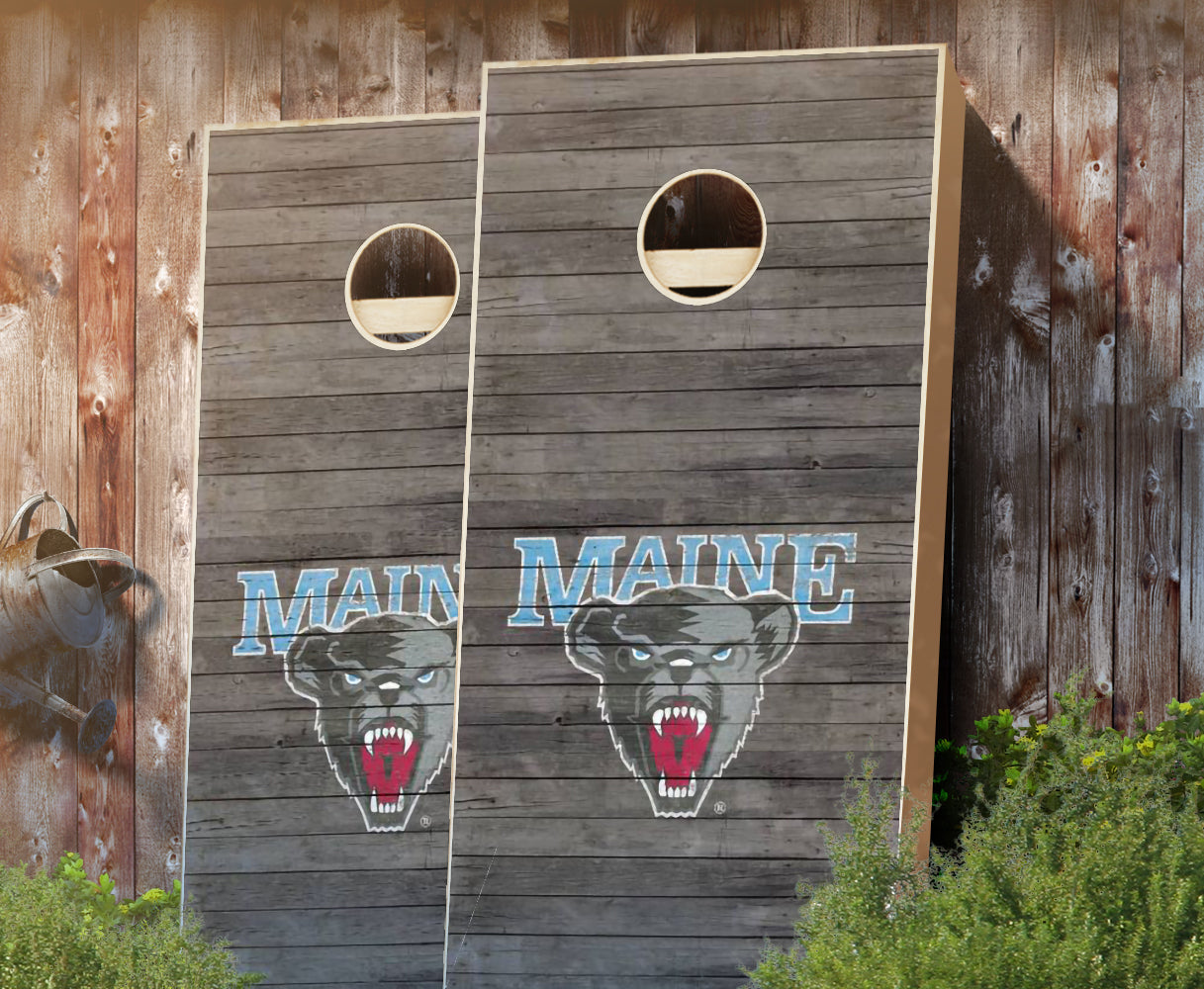 "Maine Distressed" Cornhole Boards