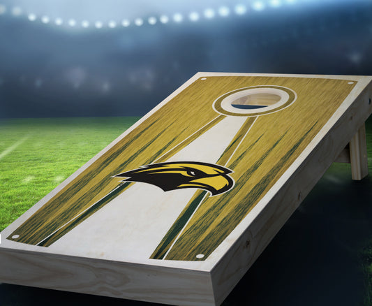 "Southern Miss Stained Pyramid" Cornhole Boards