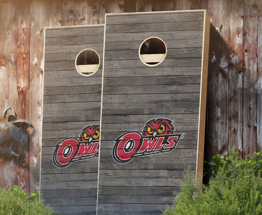 "Temple Distressed" Cornhole Boards