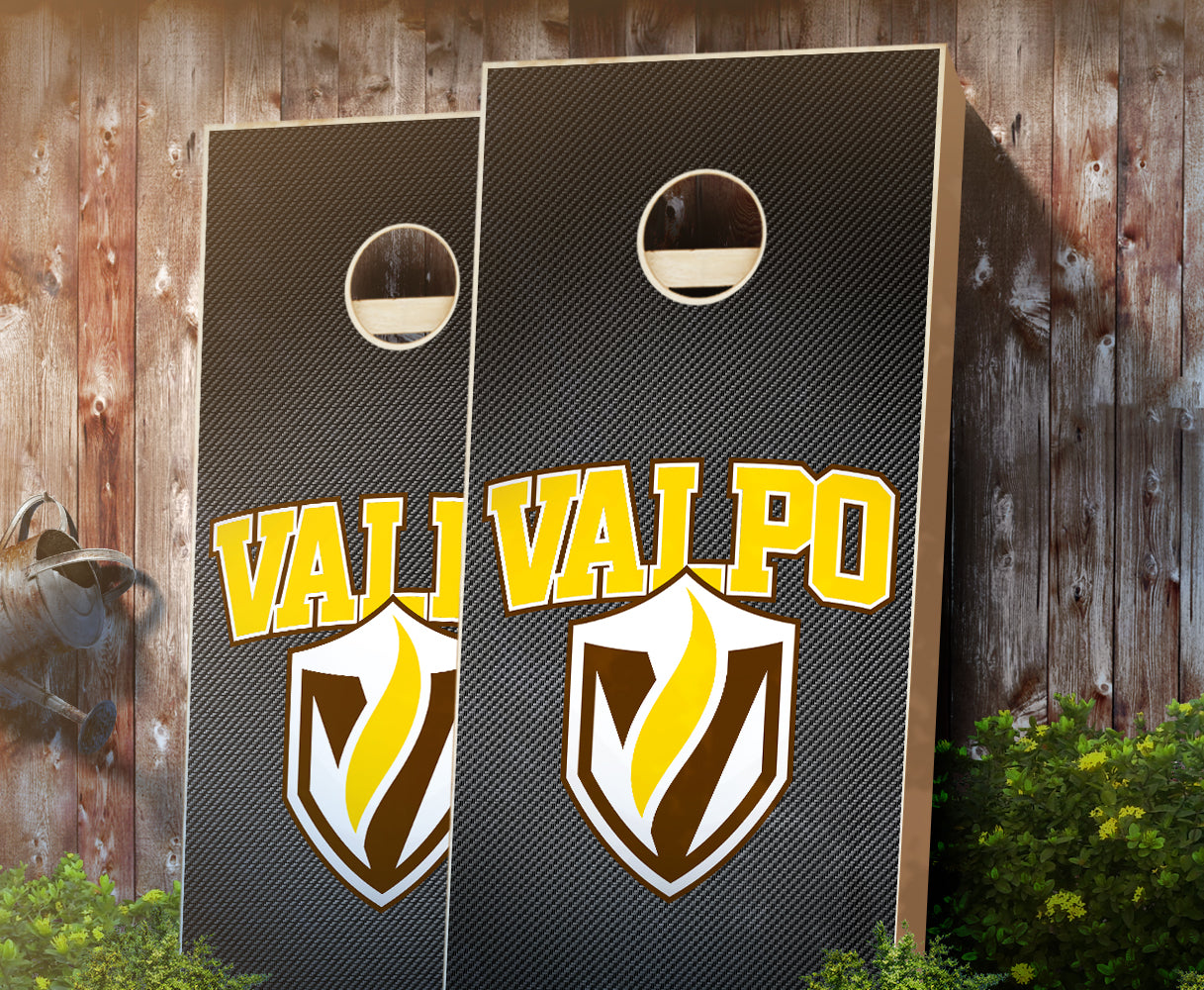"Valparaiso Slanted" Cornhole Boards