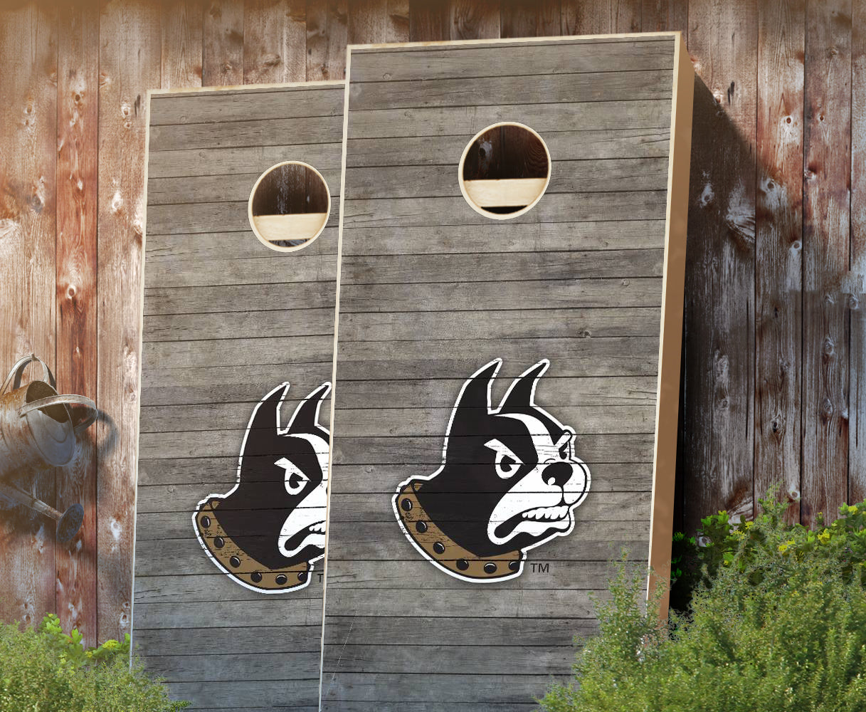 "Wofford Distressed" Cornhole Boards