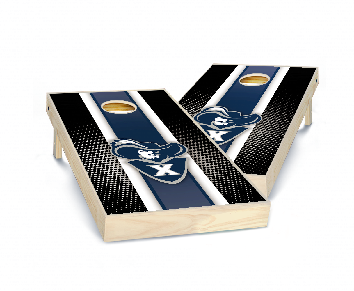 "Xavier Striped" Cornhole Boards