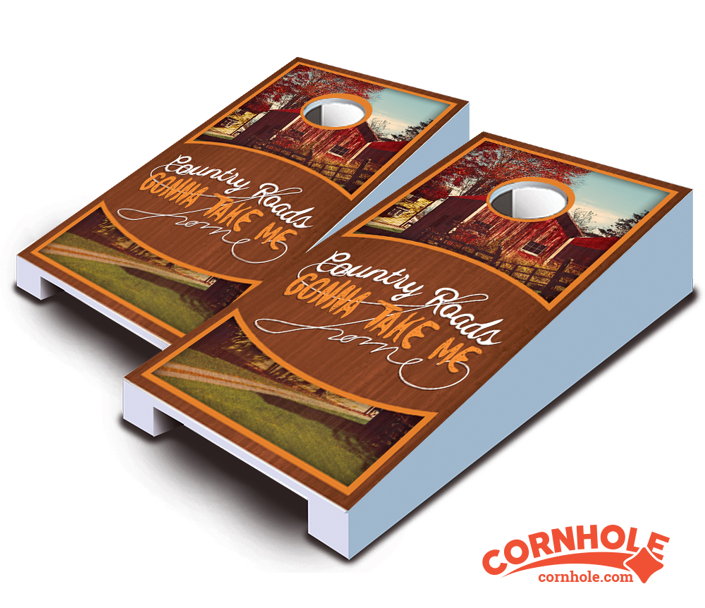 "Country Roads" Tabletop Cornhole Boards