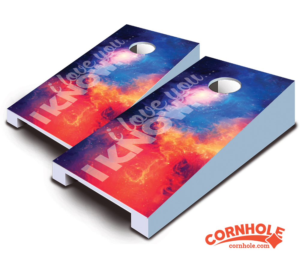 "I Know" Tabletop Cornhole Boards