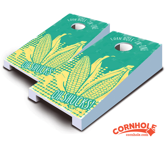 "Oh Shucks" Tabletop Cornhole Boards