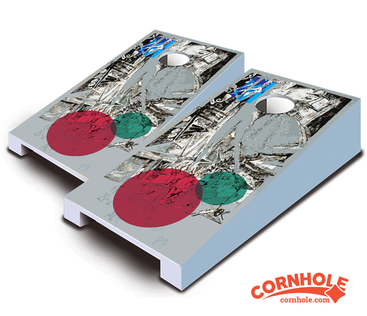 "PenmanShip" Tabletop Cornhole Boards