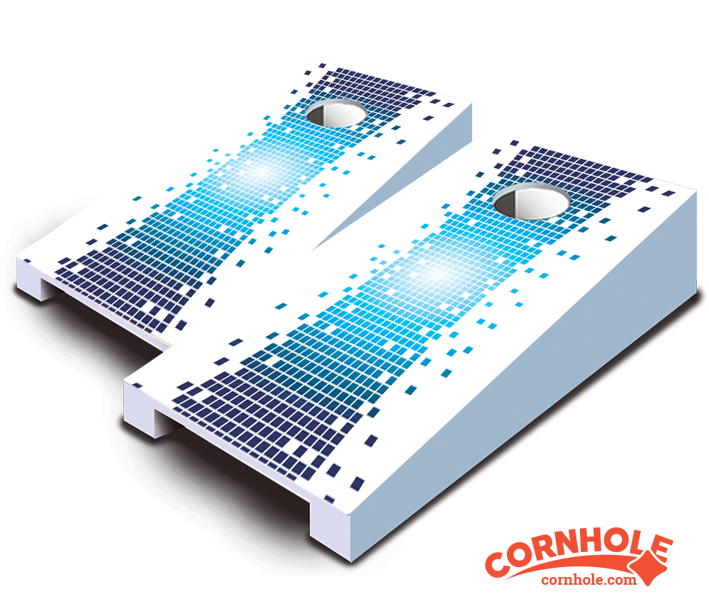 "Pixel Warp" Tabletop Cornhole Boards