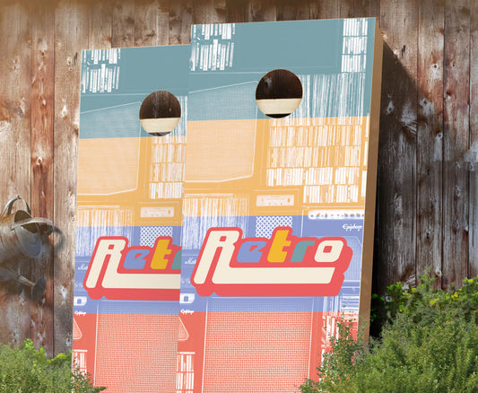 "Retro Design" Cornhole Boards