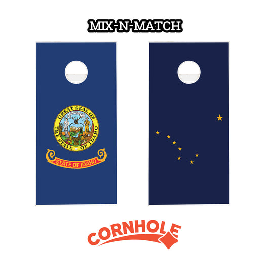 "Mix & Match State Flag" Cornhole Boards