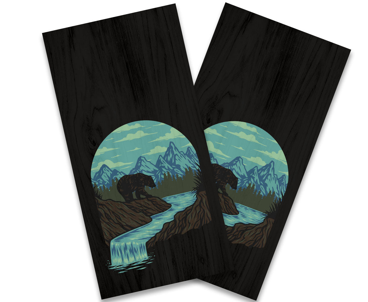 "Bear Mountains" Cornhole Wrap