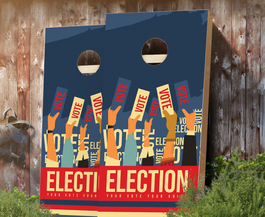 "Election Graphics" Cornhole Boards