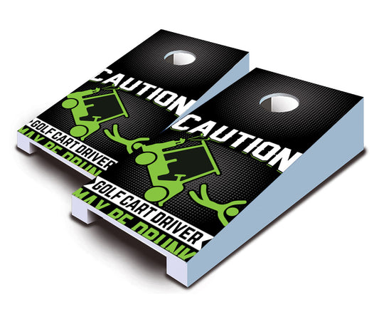 "Golf Cart Driver" Tabletop Cornhole Boards