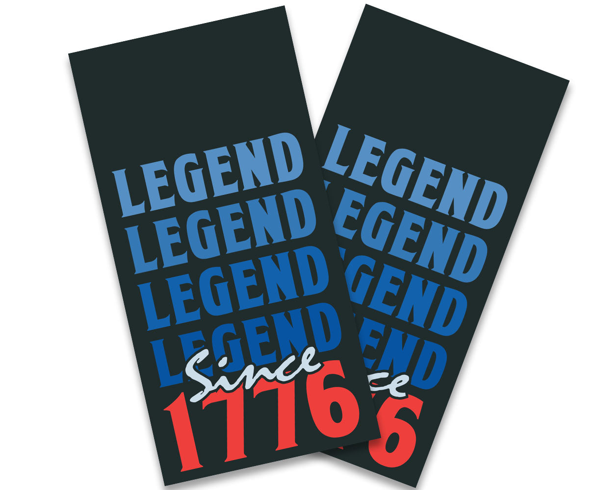 "Legend Since 1776" Cornhole Wrap