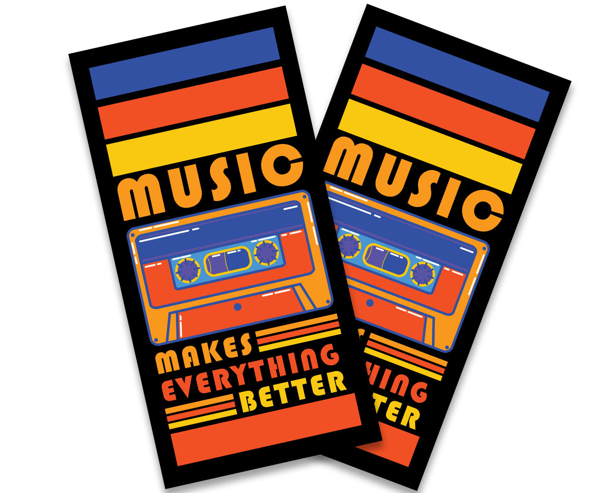 "Music Makes Everything Better" Cornhole Wrap