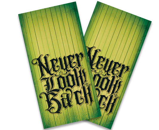 "Never Look Back" Cornhole Wrap