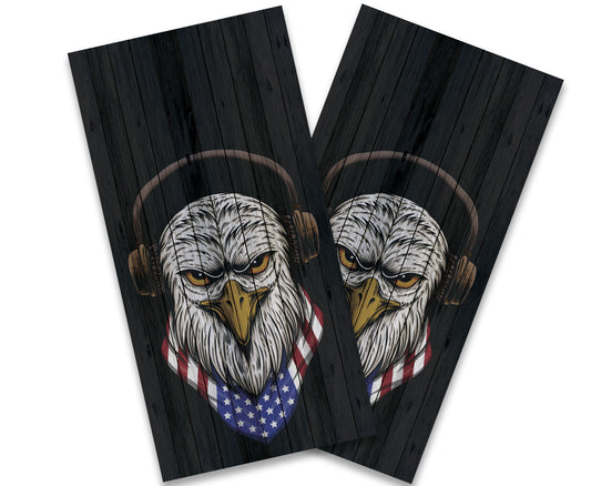 "Patriot Eagle Radio" Cornhole Wrap