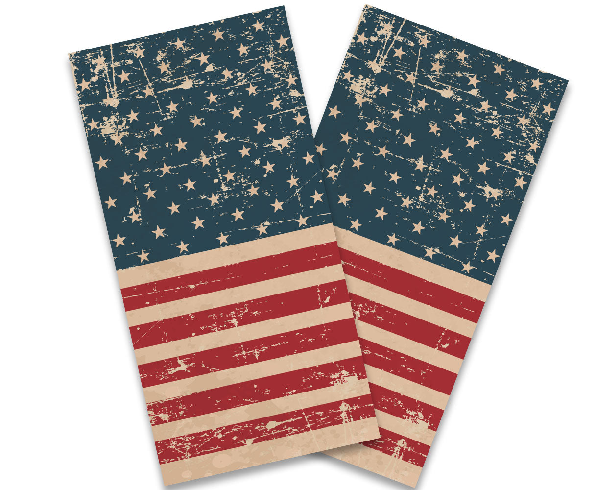 "Retro American Flag" Cornhole Wrap